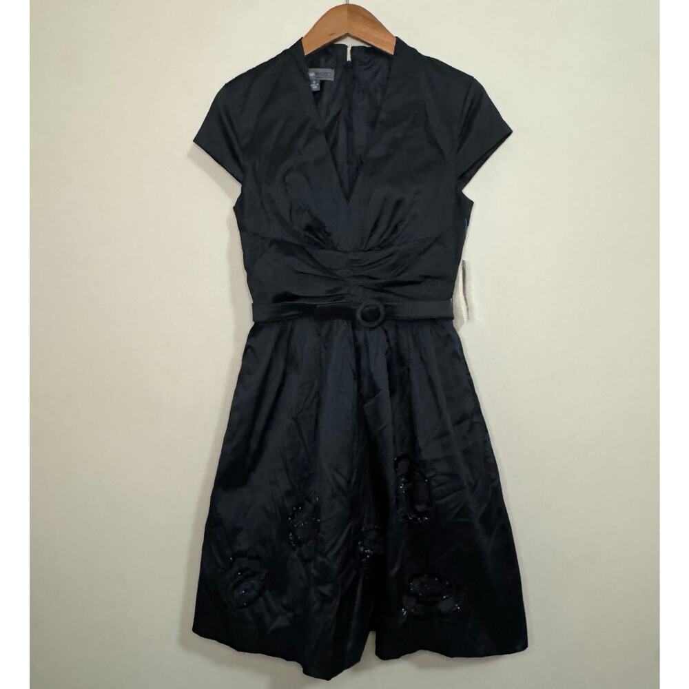 NWT Donna Ricco Dress Womens Size 6 Party Cocktail Little Black Dress Whimsigoth